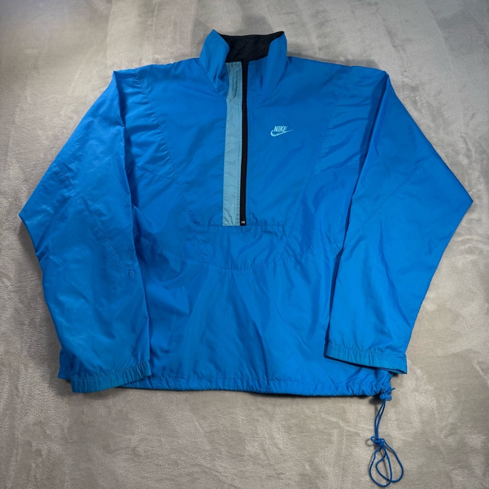 Vintage 90s Nike Windbreaker Half Zip Jacket Pullover Sz XL
